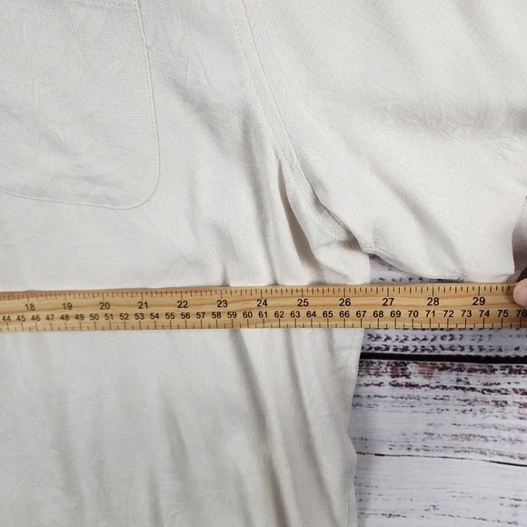 NWT Tommy Bahama Tropic Isles Silk Hawaiian Shirt XXL Regular Fit White ST325384 - Picture 7 of 10